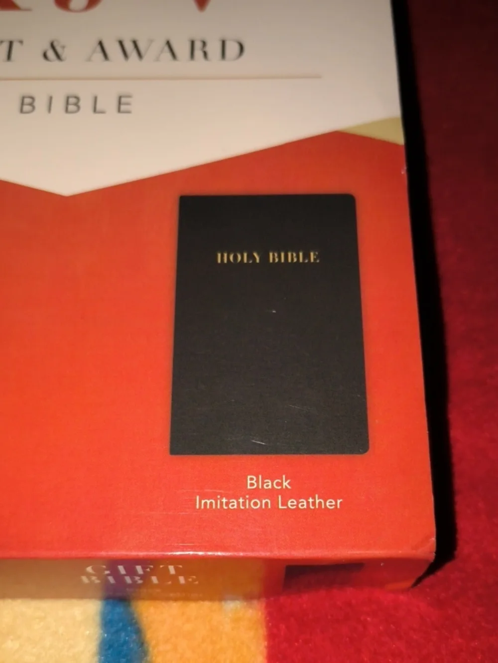 KJV Gift and Award Black Leather Bible New
